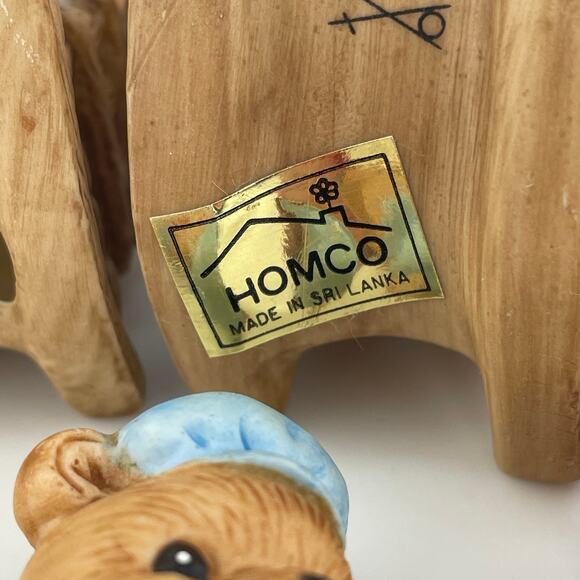 Vintage Homco Bear Bisque Family and Career Collection Figurines Set of 6 - Picture 10 of 10